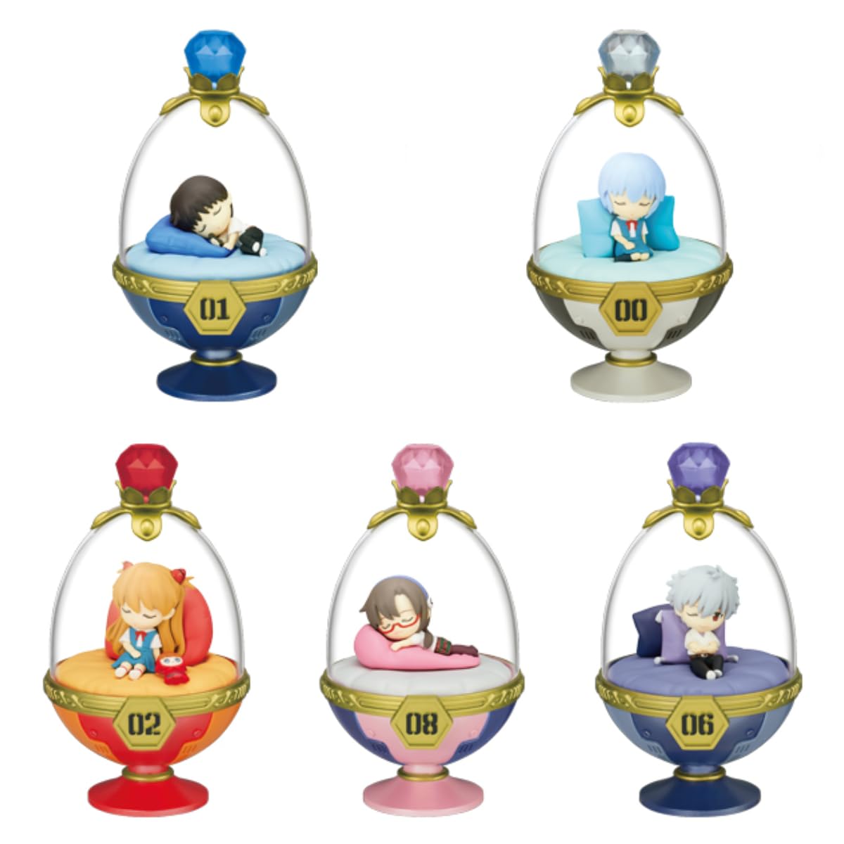 

Evangelion Dreaming Pot 1BOX Approximately H120 x W70 x D80mm Made of Re-ment PVC&ABS&Acrylic