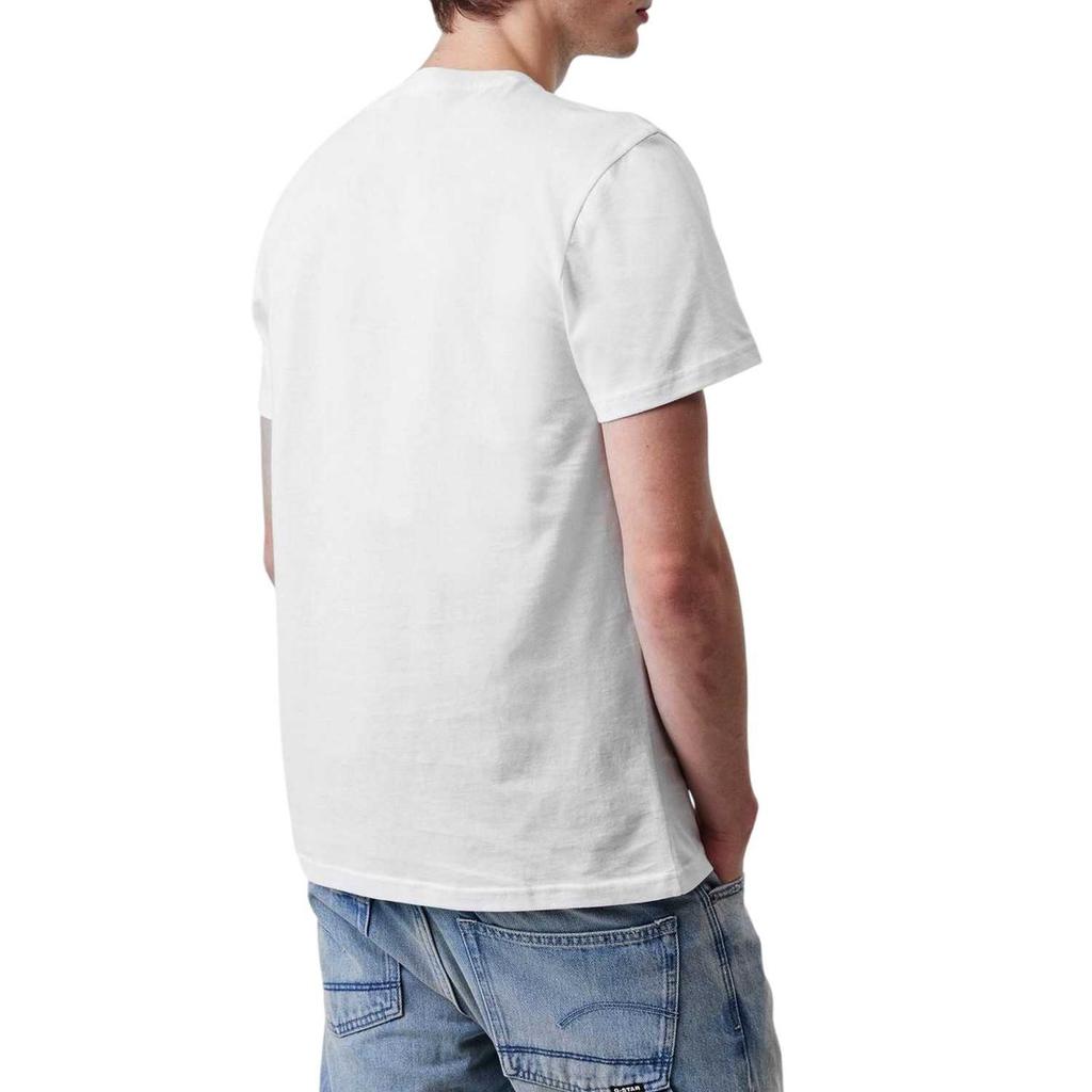 G-Star Mens Lettering Crew Neck T-Shirt