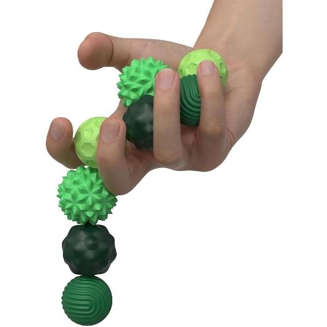 Lynker Magnetiska Fidget-bollar Leksak 8-pack, Silikonfodral, Ångestlindring, för Vuxna Tonåringar, Tyst Leksak för Kontorsbordet, Rolig Magnetisk Gåva, Grön