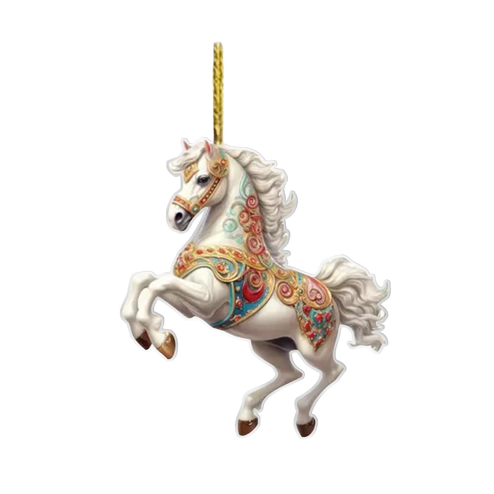

Подвеска-лошадь, Рождественское украшение-подвеска, В качестве подарочной подвески для любителей лошадей, Великолепная рождественская подвеска One Size
