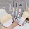 6 Piece Mini Travel Makeup Brush Set for Foundation Concealer Blush Eyeshadow