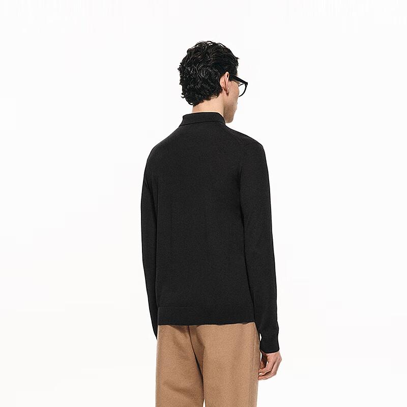 CROQUIS Men's Wool Polo Sweater