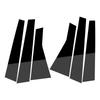Car Door Trim B C Pillar Posts Window Molding Cover Panel Kit Fit for Jeep Cherokee KL 2014-     Black PC