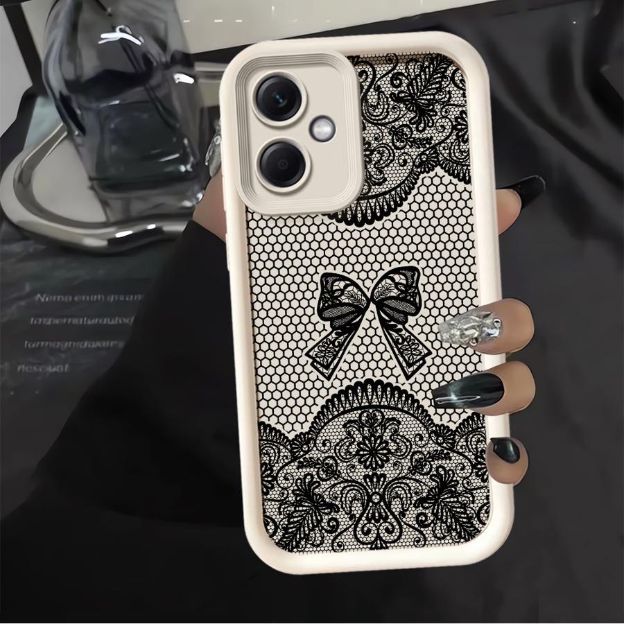 Design Sense Black Lace Phone Cover Case for Xiaomi Redmi Note 14 Pro Plus 12s A1 A2 A3 A4 13C 11s 11 12C Note 13 10 14C 12