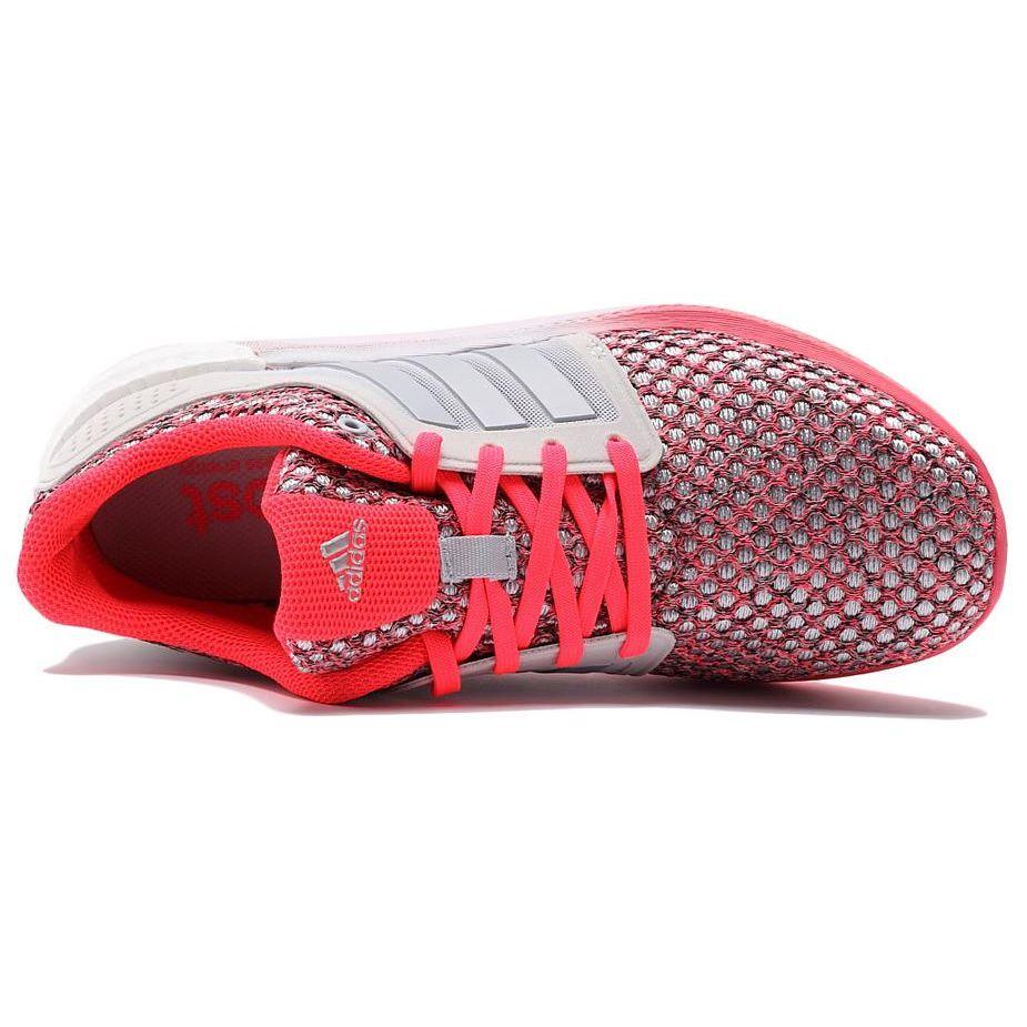 Adidas Comfortable Shock Absorbing Durable Low Top Running Shoes Women Sneakers Gray Red D68998