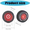 Remote Control Model Rubber Car Supplies Beadlock Wheel Mud Terrain Tires Set Wheel Tires Detachable Fine Car Parts