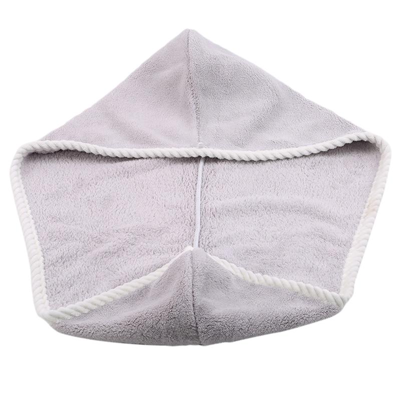 Turban 1Pc Shower Hair Drying Towels Durable Bathroom Solid For Women Hair Drying Cap