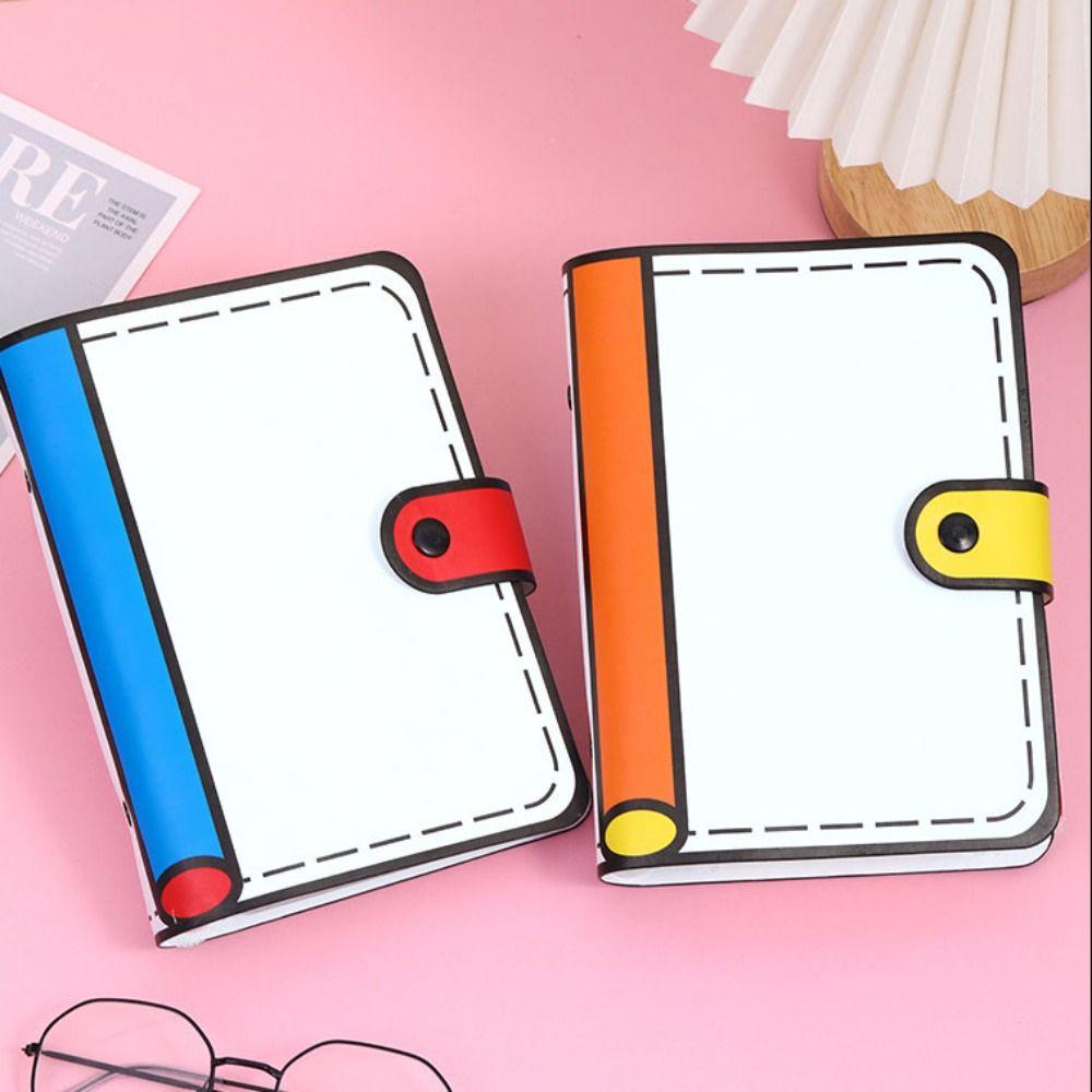 A6 Accounting Book 100Sheets Loose Leaf Notebook Multi-function PU Leather Notebook  Stationery