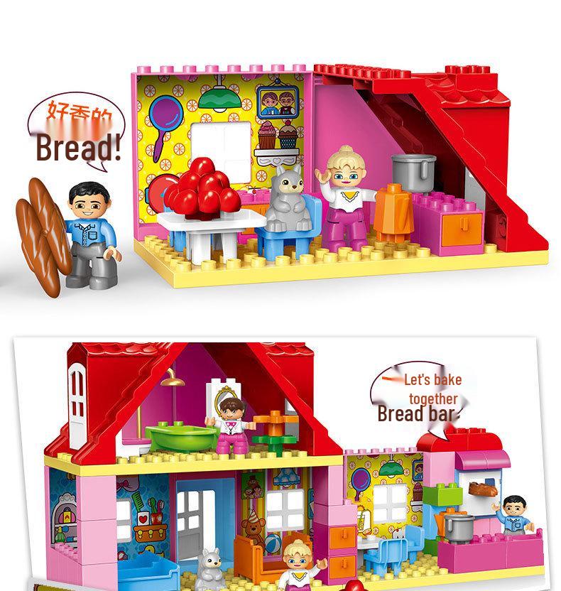 Large Building Blocks Puzzle Toy for Girls, Ages 3-6 - Early Education & Playhouse Gift
