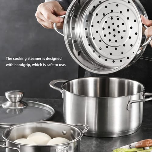 Generic 3-Pack of 26cm Rustproof Stackable Reusable Steamer Replacements