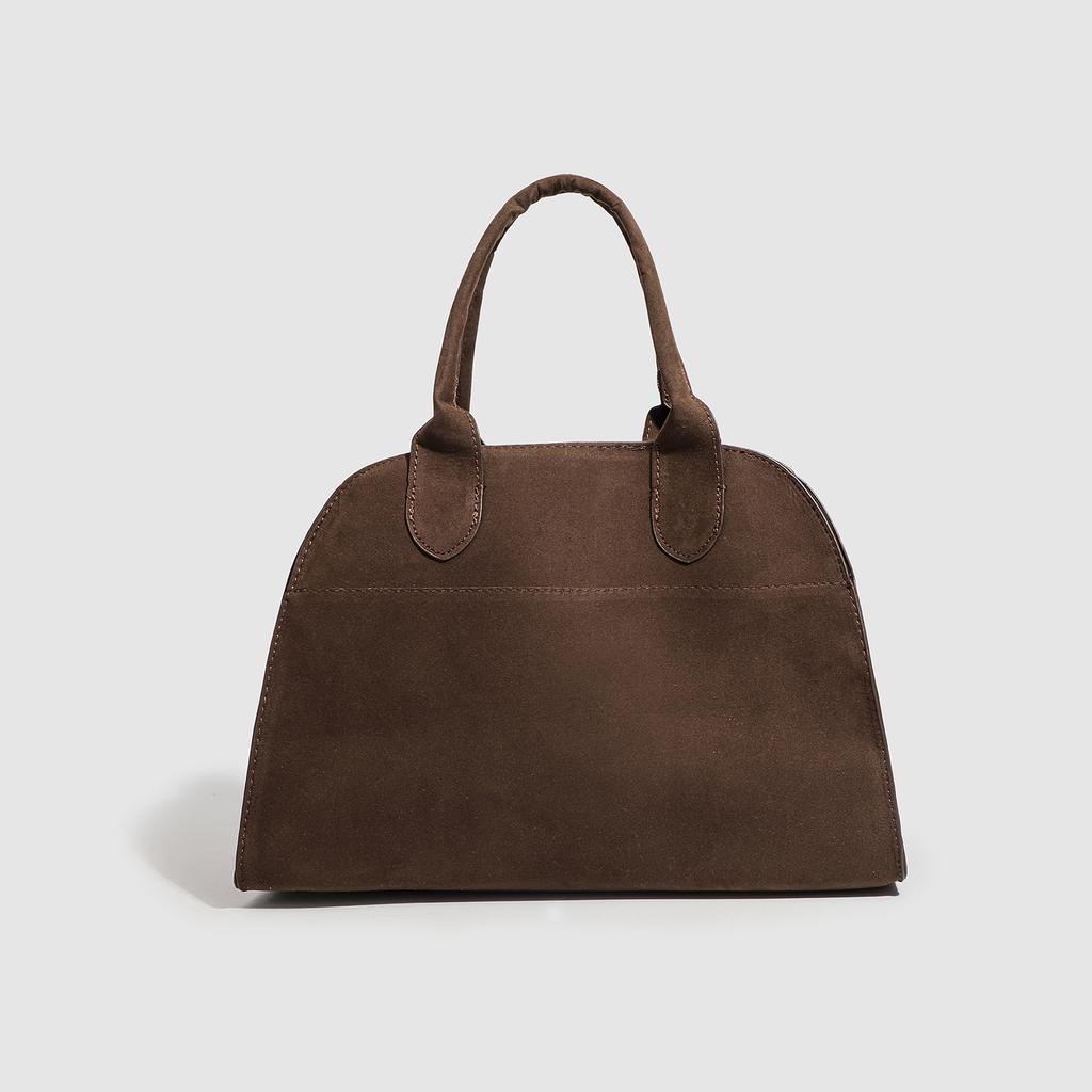 Retro semišová aktovka pro ženy na podzim a zimu Texturovaná kabelka přes rameno Módní taška pro dojíždění pro ženy