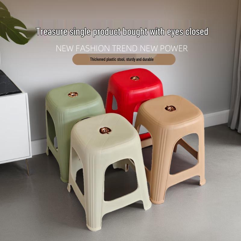 Large Modern Stackable Plastic Stool
