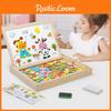 Houten Magnetische Puzzel Voor Kinderen Met Educatieve Hersenkrakende Plezier Voor Vroege Ontwikkeling
