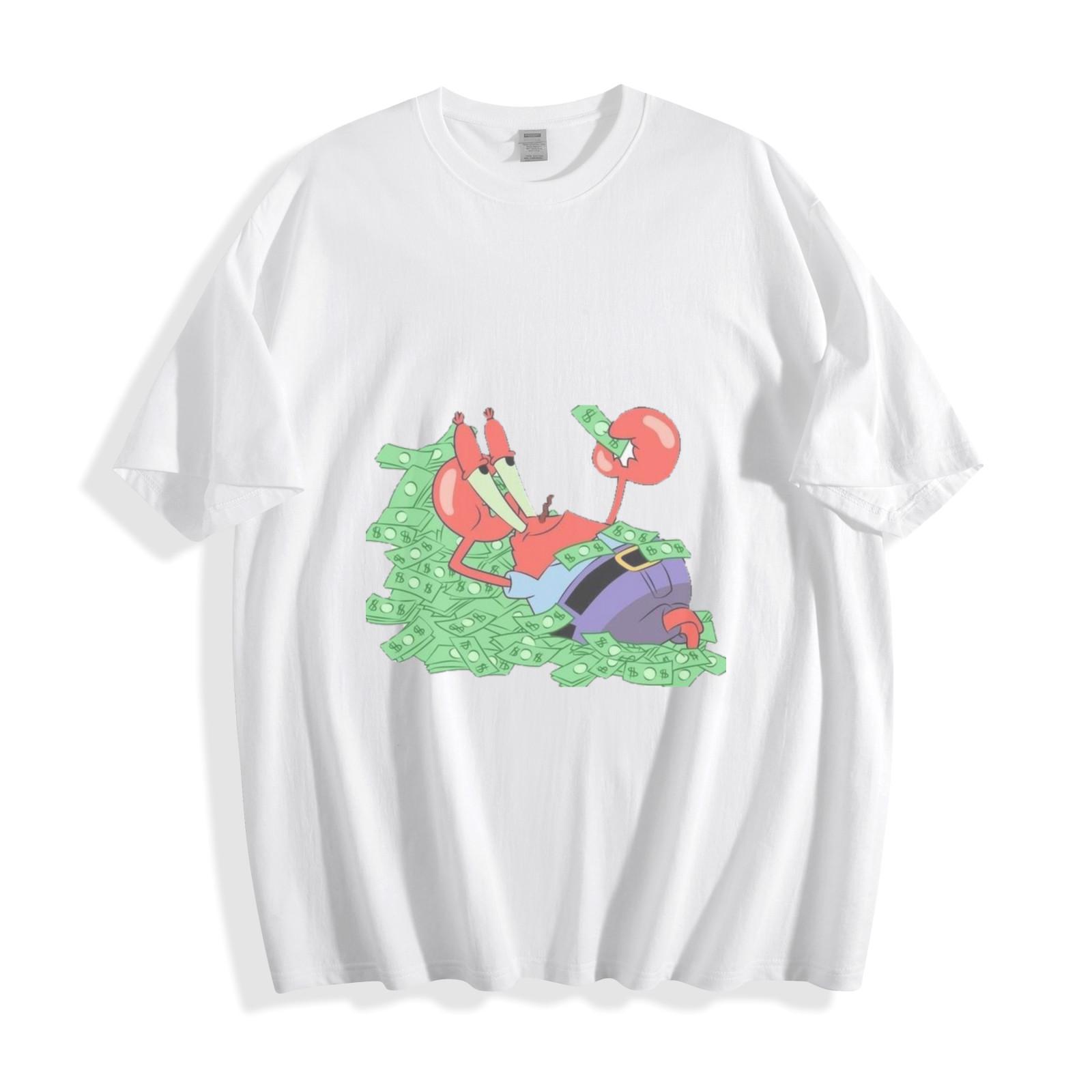 Mr. Krabs Money Pile T-Shirt - Classic Cartoon Greed Vibes Unisex Tee S