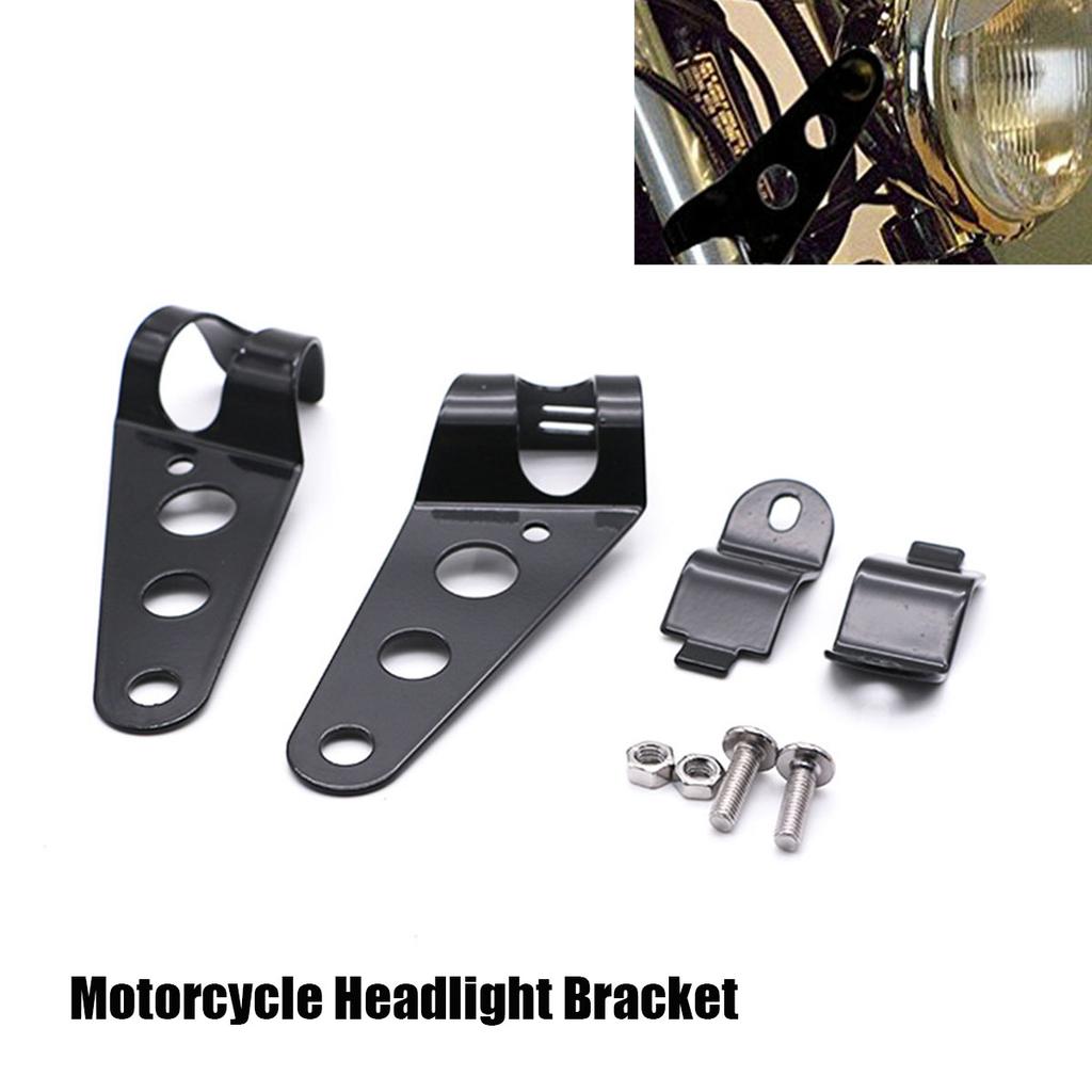 2x Motorcycle Headlight Mount Bracket Fork Ear Headlamp Holder For 27-35mm Tube