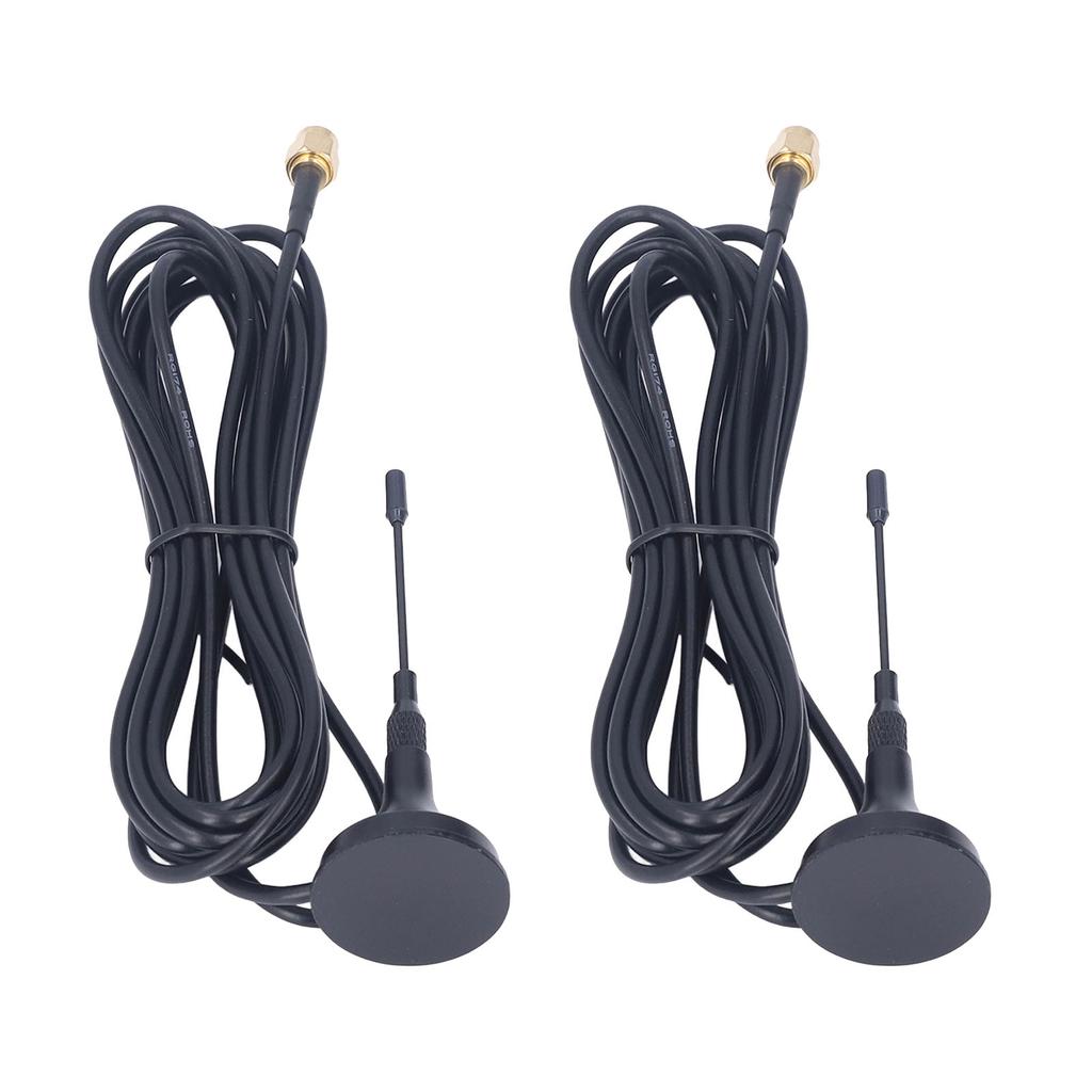 2Pcs Suction Cup Antenna GSM Mini Strong Magnetic SMA GPRS 2G 3G Signal Reception Transmission