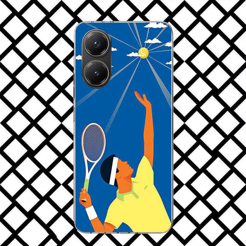 

Tennis Sport Phone Case for Xiaomi Poco F7 Ultra X7 X6 X5 Pro X4 Gt M8 M7 Redmi 15 15C 13 13C 12 12C Soft Cover Fundas Poco F7 U Redmi 9A