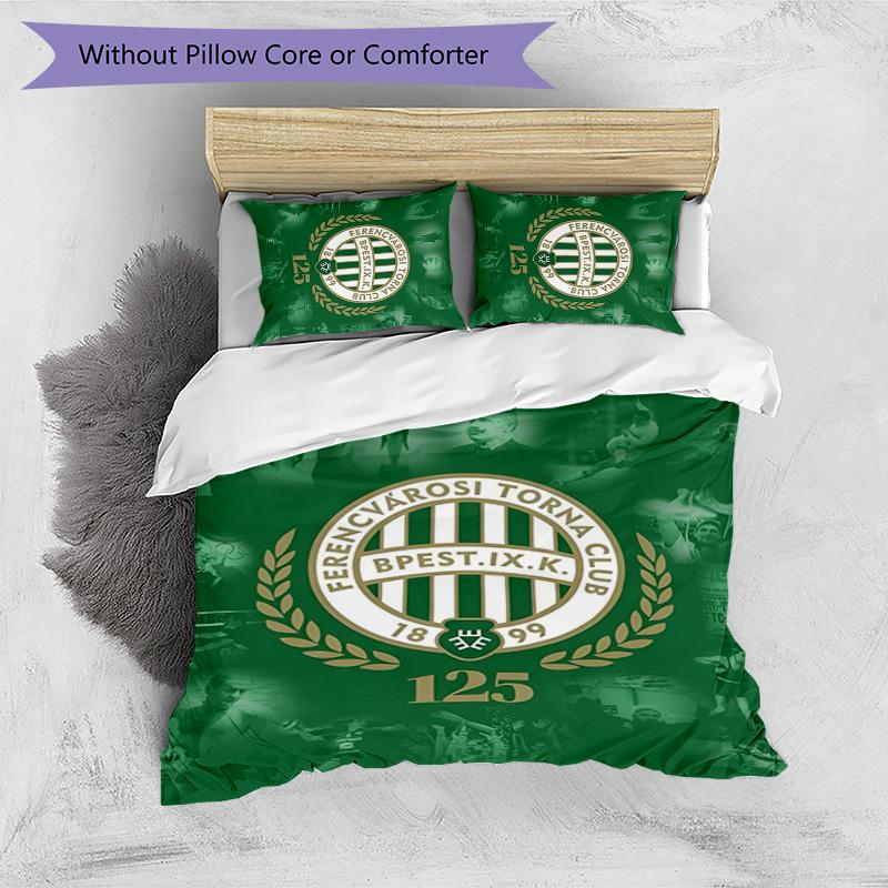 Set Biancheria da Letto 3 Pezzi con Stampa Ferencvaros Morbido Delicato sulla Pelle Lavabile Copripiumino e Federe Set Stagione Singola Camera da Letto