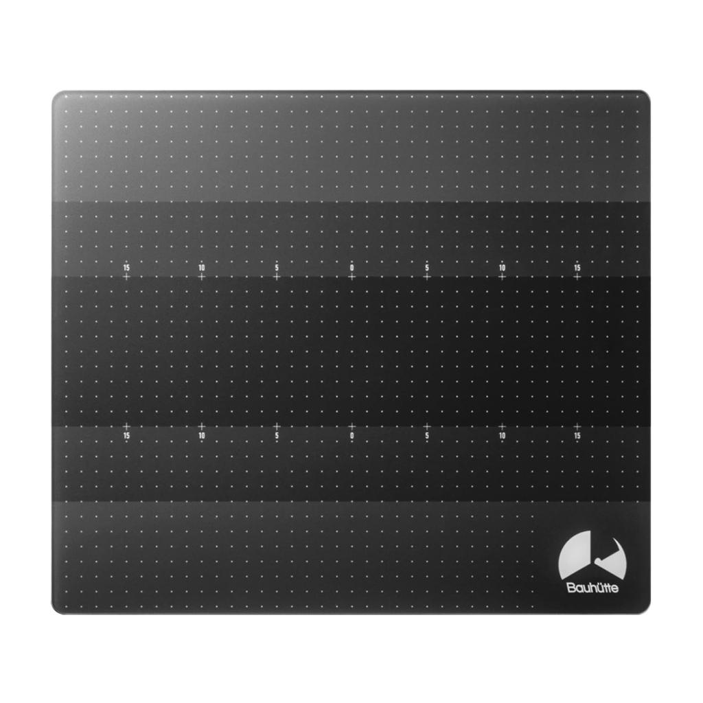 Bauhutte Gaming Glass Mouse Pad, 40x35cm, 3mm Thin, Smooth Glide and High Control, Special Tempered Glass with Gradient Design, BMP-G400-BK