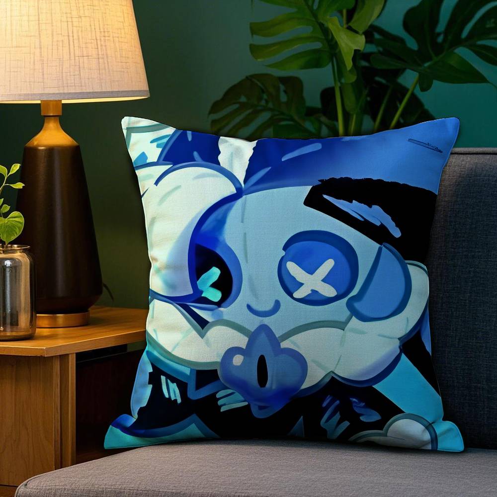 Game C-Cookie Run Kingdom Pillow Case Sofa Living Room Bedroom Double-sided Printing Square Cushion Nap Time Cushion Cover