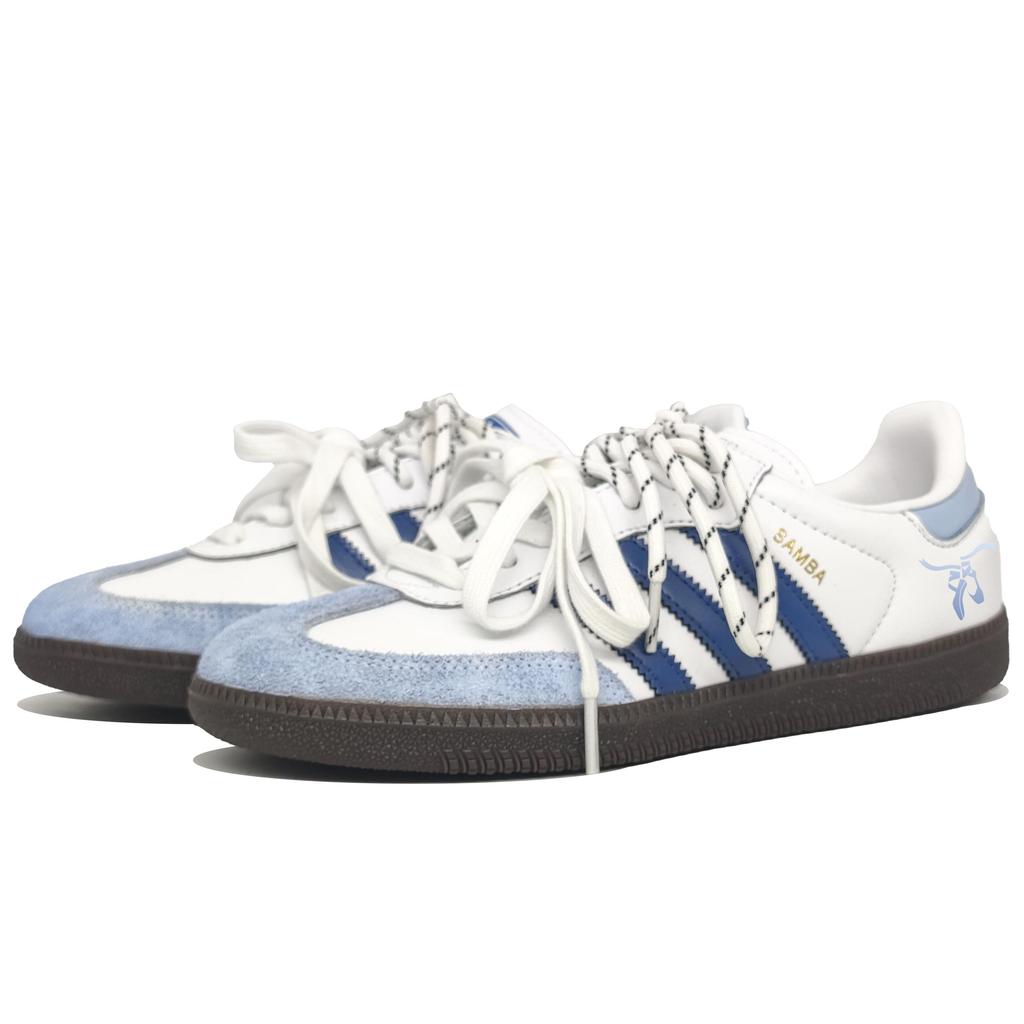adidas Originals SAMBA OG Low top Bundeswehr Sneaker Unisex Staubblau B75806(Team400-)