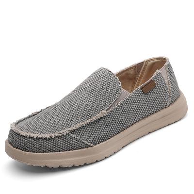 Summer Denim Canvas Men Breathable Casual Shoes Outdoor Non-Slip Sneakers Comfortable Driving Shoes Men's Loafers Big Size 39-47