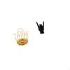 Rotating Cup Drying Rack Stand Mug Organizer with Degree Rotary Metal Holder And Creative Hand