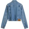 Calvin Klein Vintage Style Double Pocket Cotton Short Denim Jacket Women Jackets Light-Blue J224542