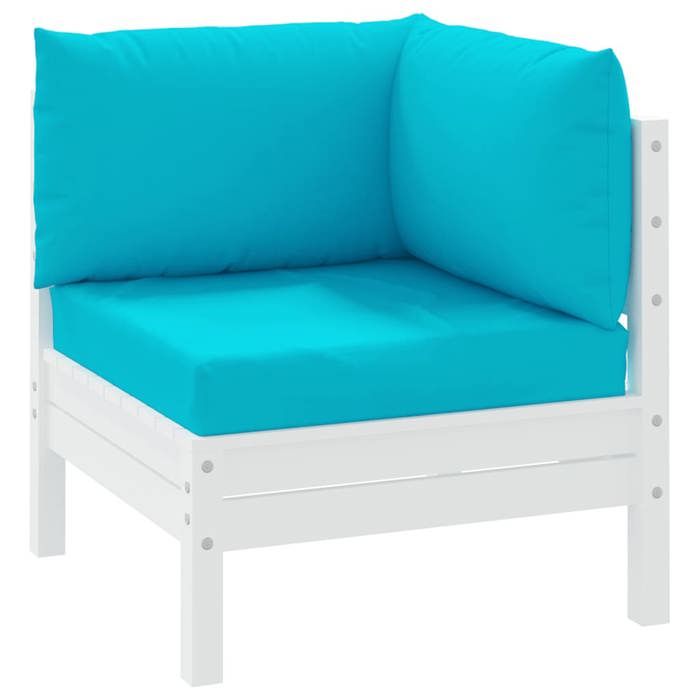 VidaXL Coussins de palette 3 pcs turquoise tissu Oxford, coussin, coussin de canapé, oreiller de dos, coussin extérieur, 361791