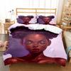 Hübsche Frau Bettwäsche Set Sexy Schönheitsdruck Polyester Bettbezug Einzelbett Twin Queen King Größe für Heimdekoration Geburtstagsgeschenk