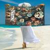 Personalized Horror Movie Mashup Beach Towel Microfiber Beach Towel Thin Absorbent for Beach Swimming Yoga Bath Sports. 09107