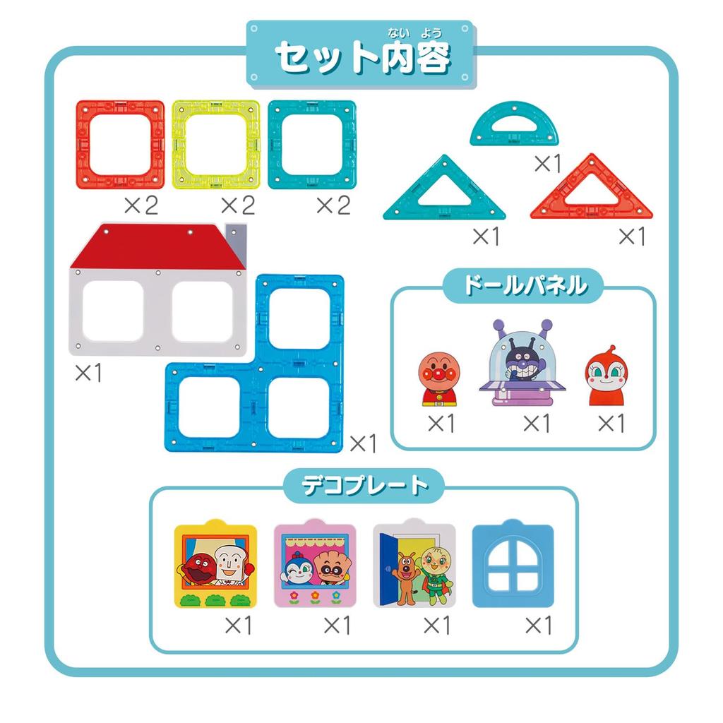 BANDAI Anpanman Magpanel Vzdělávací sada Pekárna chleba 1 rok 6 měsíců a (Věkově nahoru)