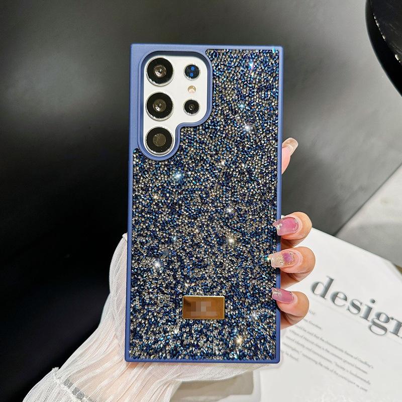 Luxury full rhinestone suitable for Samsung S26ultra mobile phone case S24PLUS premium anti-drop protective case s23 all-inclusive
