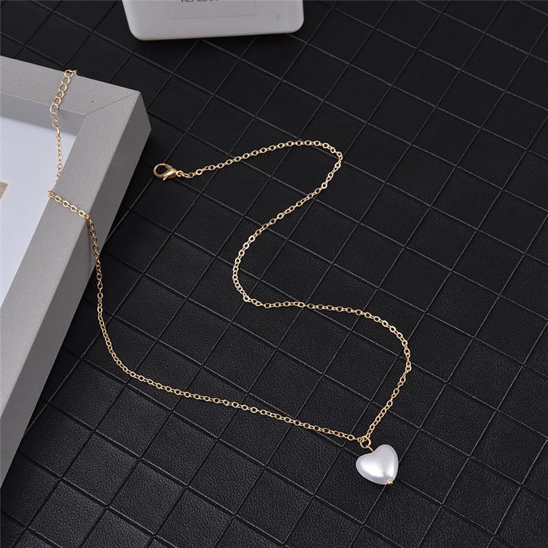 Trend Elegant White Imitation Pearl Beads Choker Clavicle Chain Necklace For Women Wedding Jewelry Choker Collar
