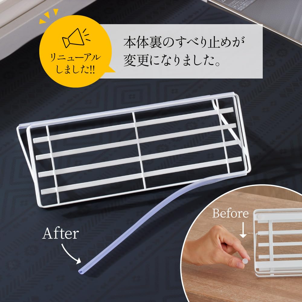 Earl Wasserflaschen-Abtropfständer mit antibakterieller Saugmatte im Waffelmuster 5, niedriger Typ für stabile Lagerung, Trocknen von Tassen, Schneidegefäßen, Flaschenständer