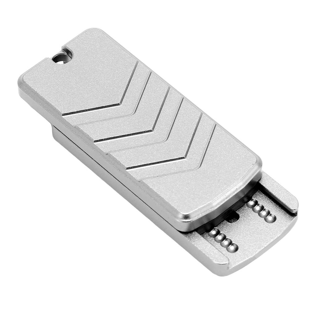 Fingertip Slider Aluminum Alloy Haptic Slider Toy Push Card Sensory Toy for Office Home Station