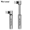 WEST BIKING Bike Pump With Needles Hand Air Pumps Cycling Tire Inflator Schrader Presta Valve Hose Portable Mini Bicycle Pump