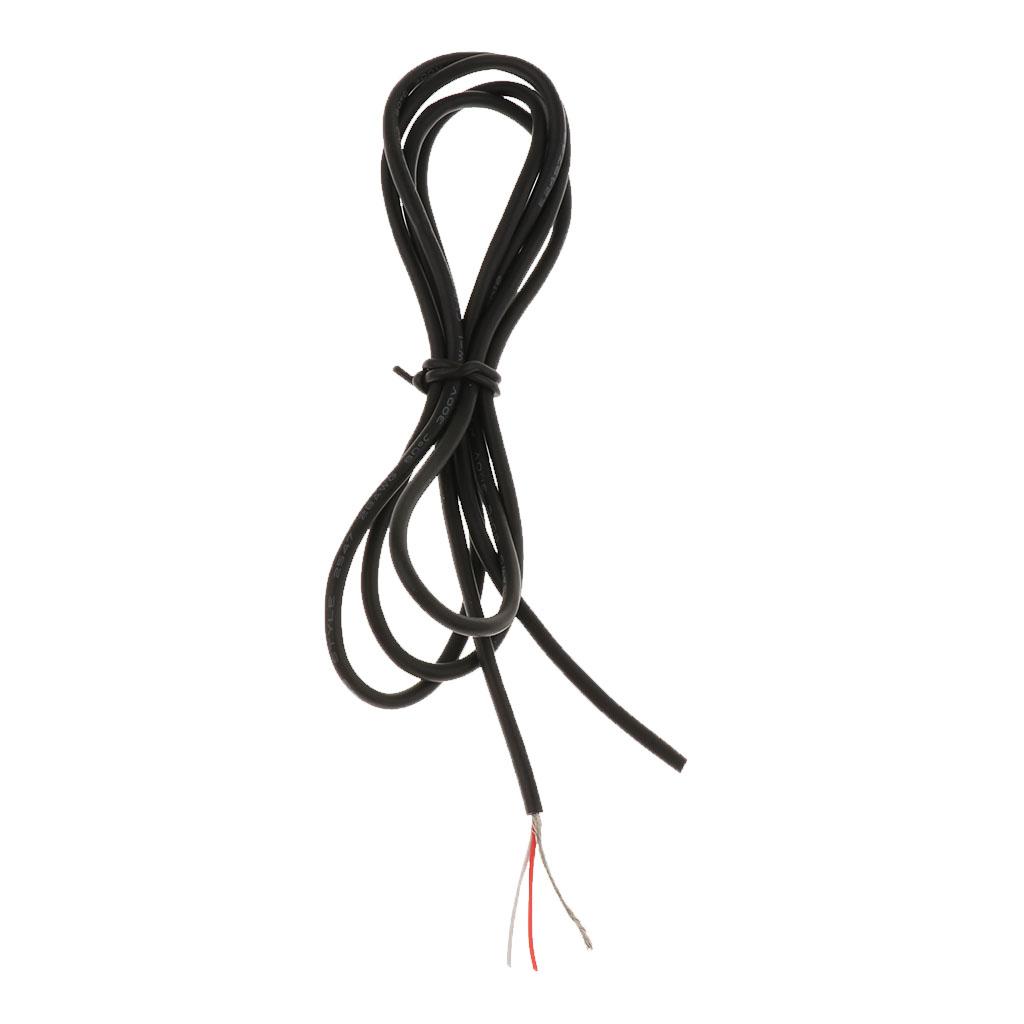 100cm/39.37inch Guitar Bass Inner Circuit Connecting Wire DIY Black