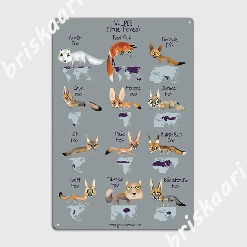 Vulpes True Foxes Metal Sign Plaques Funny Cinema Customize Designing Tin Sign Poster 20X30CM