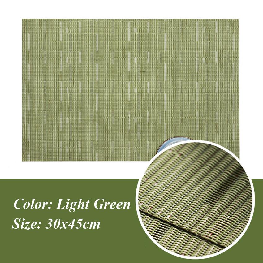 2/4/6 buc. Covoraș de loc pentru masă din PVC Covoraș pentru masă de cafea țesătură tampoane cu discuri Bowl Coasters De Cozinha 30*45 cm farfurie bar bucătărie