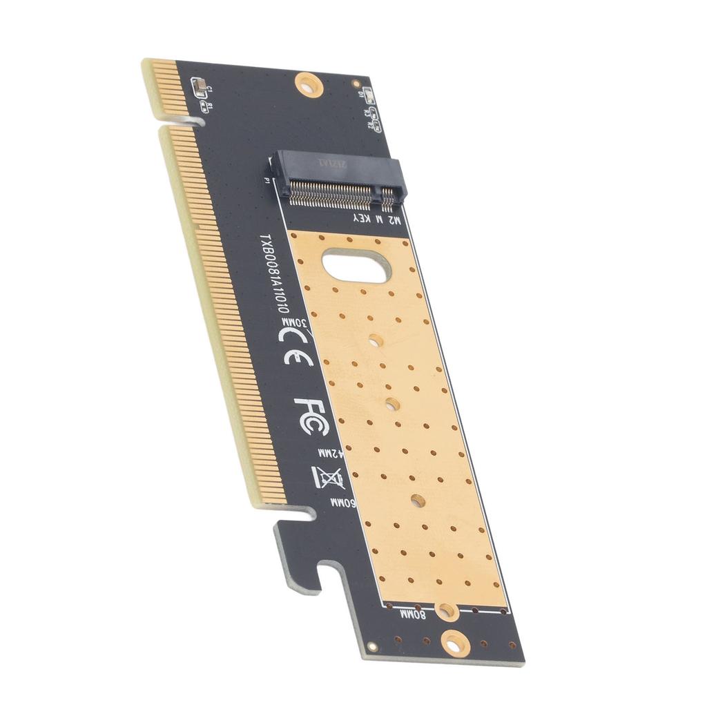 NVMe M.2 SSD Adapter Card Plug and Play M.2 NVMe SSD M Key To PCIe 3.0 X16 Card for 2230 2242 2260