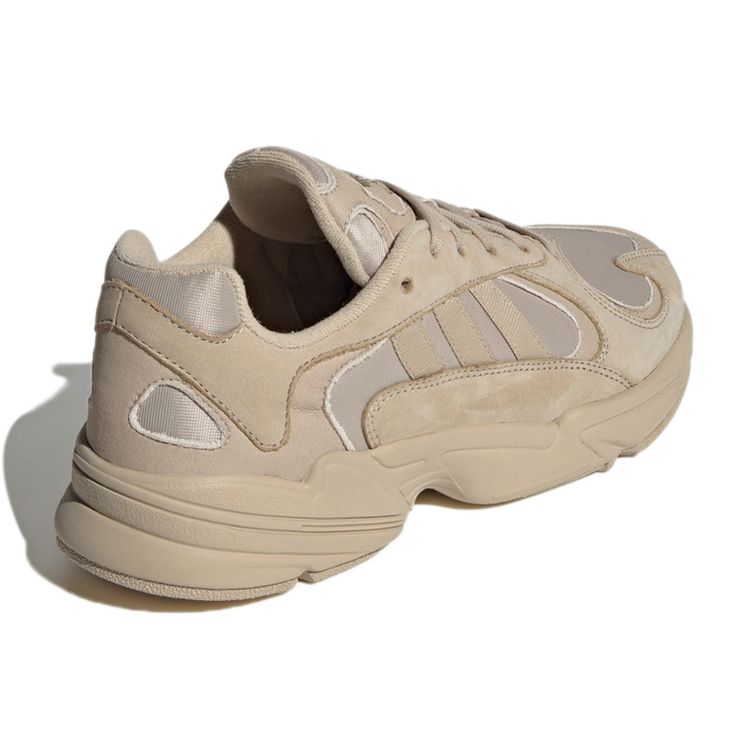 Adidas Originals Yung-1 Mesh Synthetic Leather Retro Sports Durable Low-Top Lifestyle Shoes Unisex Sneakers Light-Gray Brown GW9480
