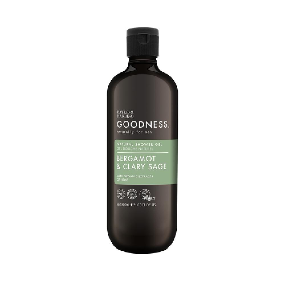 BayliS Harding GoodneSS Men S Bergamot Clary Sage Shower Gel 500ml FREE