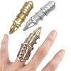 Retro Punk Rock Scroll Joint Armor Knuckle Metal Full Finger Claw Rings for Men Halloween Unisex Ghost Ring Statement Jewelry