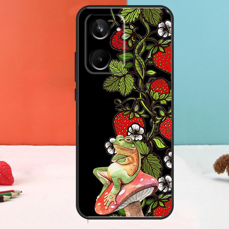 Cottagecore Frog Mushroom Aesthetic For Realme 15 14 10 11 12 13 Pro Plus C67 C65 C63 C61 C35 C55 C53 C51 C71 C75 GT7 Pro Case