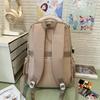 School bag schoolbag female ins wind Korean version cute three to six contrasting color backpack