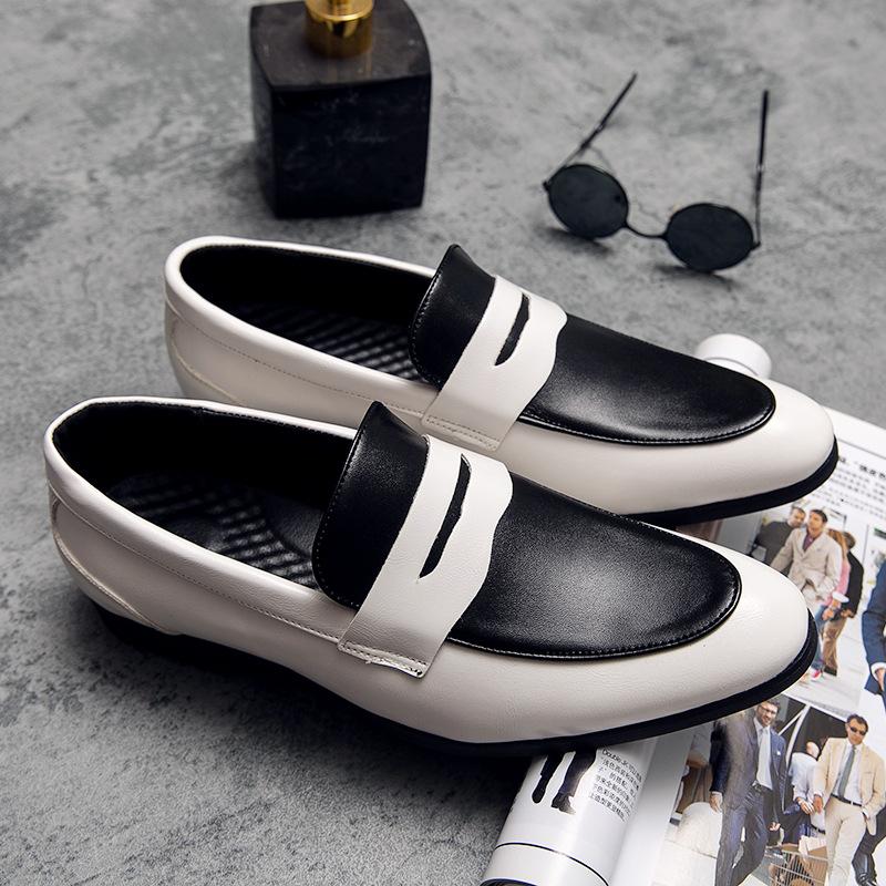 

Summer European Station One Pedal Large Size 48 Trendy Shoes Men s Business Casual Leather Shoes British Trendy Shoes 38