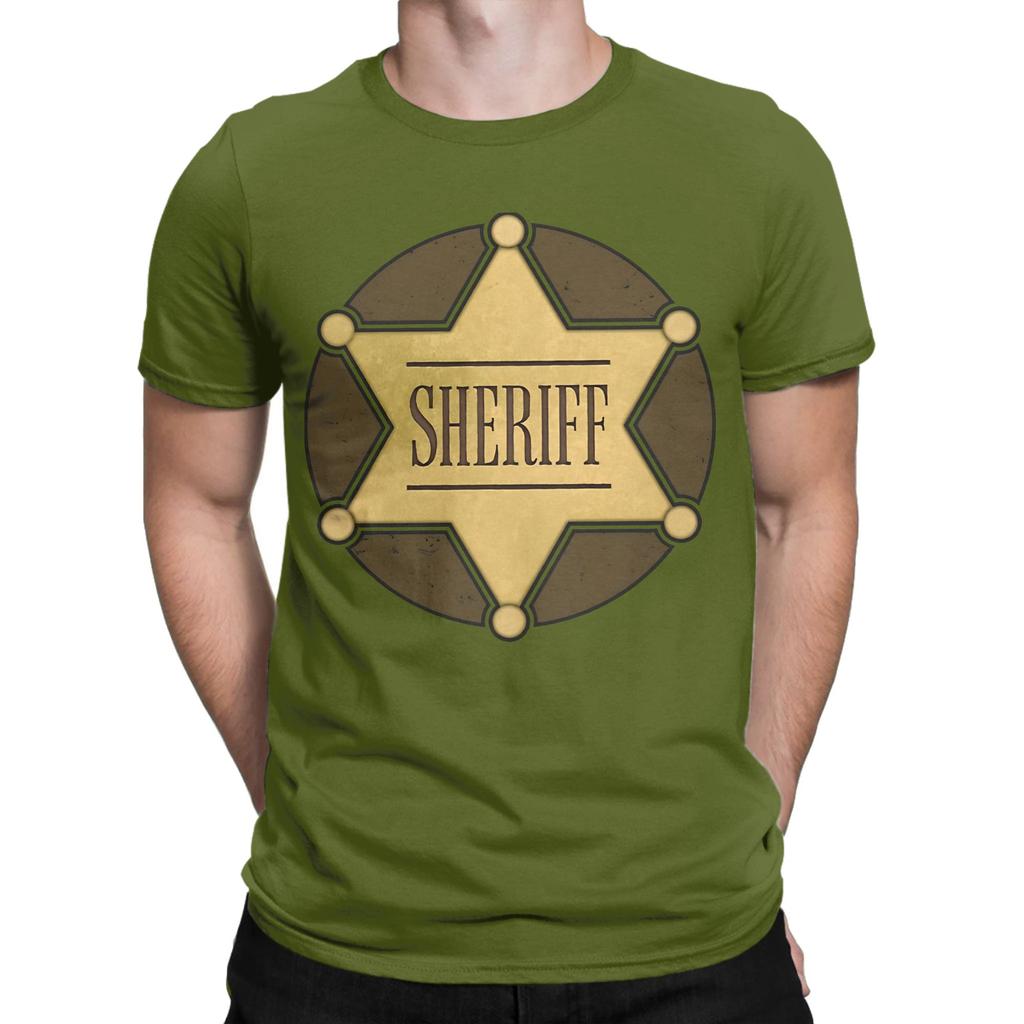 Wild West Sheriff Novelty 100 Cotton Tshirt Deputy Sheriff Office Decor Tees Tops For Unisex