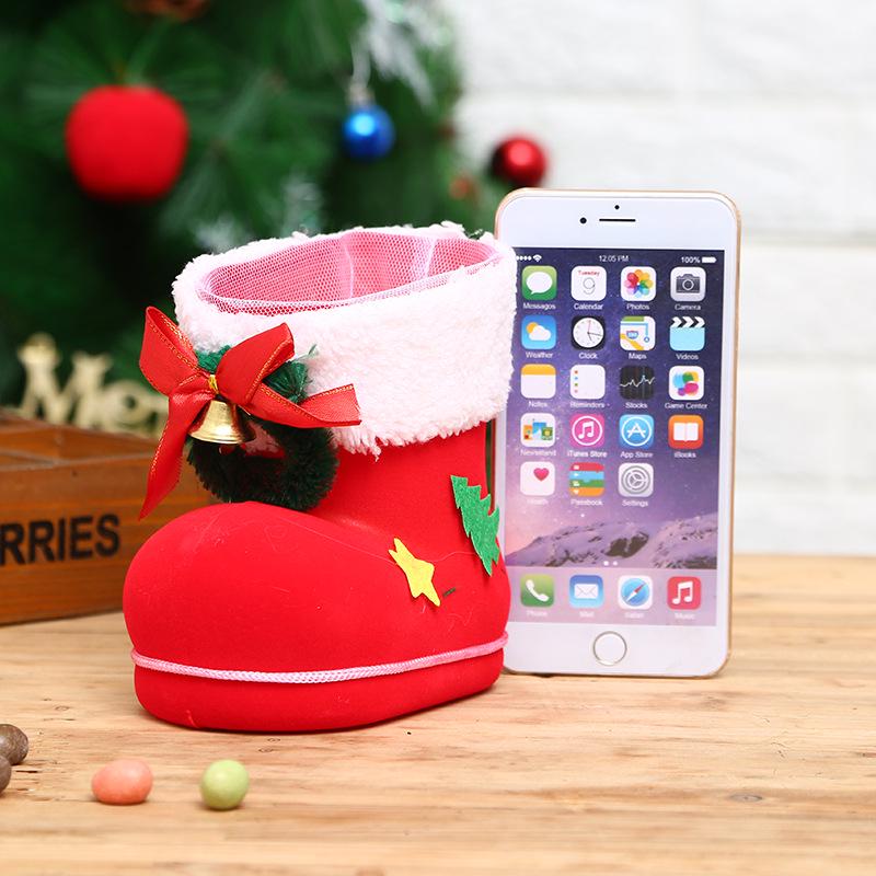 Creative Christmas Stocking Candy Boot Gift Bag - Small Ornament & Decoration
