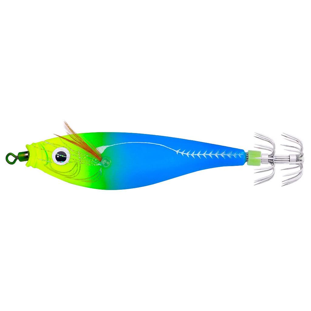 95mm Luminous Squid Hook Baits Fishing Lures Artificial Squid Hook Jigs Octopus Squid Shrimp Fishing Glow Shrimp Lures